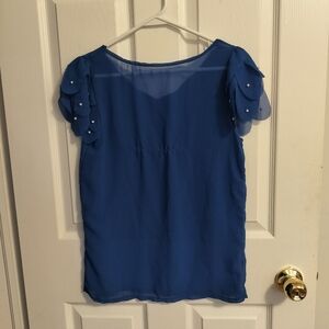 Blue work top
